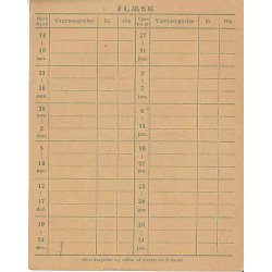 Rationeringsm&aelig;rkeark 2. V.Krig- Forbrugerkort
