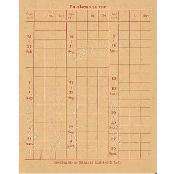 Rationeringsm&aelig;rkeark 2. V.Krig- Forbrugerkort