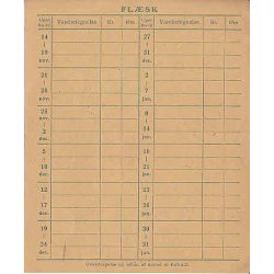 Rationeringsm&aelig;rkeark 2. V.Krig- Forbrugerkort