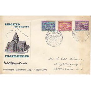 Frimærkeudstilling Ringsted 1-3-1942.