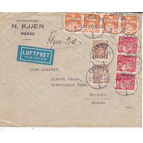 Perfin K.F.K. A/S Korn og Foderstof Kompagniet rh