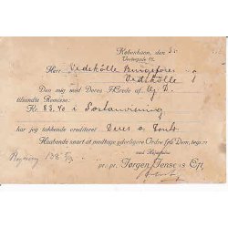 Perfin J.J. Jrgen Jensens Eftf. Kbh.