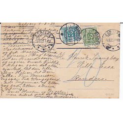 Efterporto - Postkort fra Esbjerg