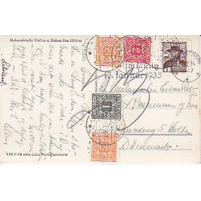 Efterporto - Postkort fra strig