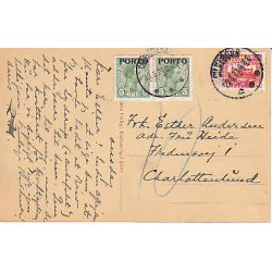 Efterporto - Postkort fra Silkeborg