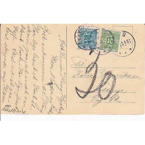 Efterporto - Postkort fra Hng