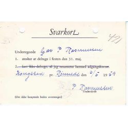 Efterporto - Tryksagskort fra Nstved