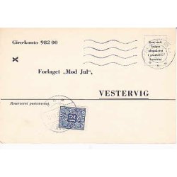 Efterporto - Tryksagskort fra Maribo