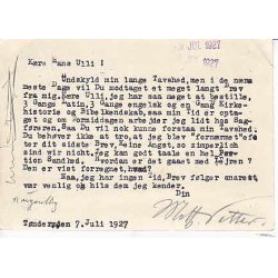 Efterporto - Tryksagskort fra Tnder