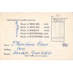 Efterporto - Tryksagskort fra Grindsted