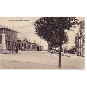 Jernbanestationen - Holb&aelig;k