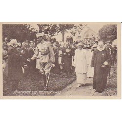 Kongeparret ved Tyrstrup Kirke. I.B.