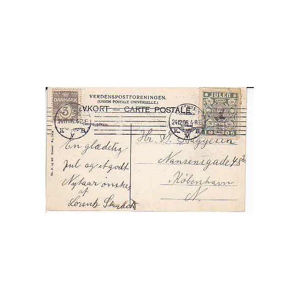 1906 p&aring; Postkort - 24-12-06