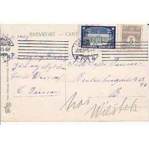 Julemrke 1908 p Postkort