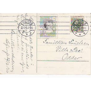 Julem�rke 1910 p� Postkort