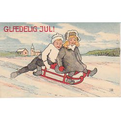 Julem�rke 1910 p� Postkort