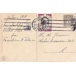 Julemrke 1911 p Postkort