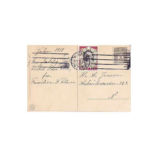 1911 p&aring; Postkort