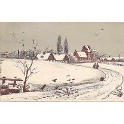 Julemrke 1911 p Postkort