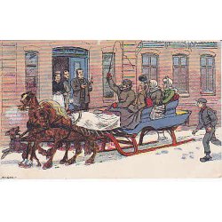 Julemrke 1911 p Postkort