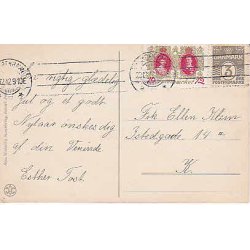Julemrke 1912 p Postkort