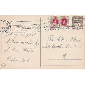 Julemrke 1912 p Postkort