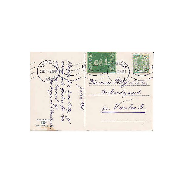 1915 p&aring; Postkort