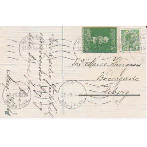 Julemrke 1915 p Postkort