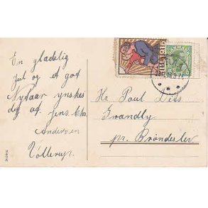 Julemrke 1916 p Postkort