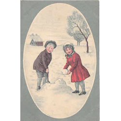 Julemrke 1916 p Postkort