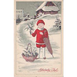 Julemrke 1916 p Postkort