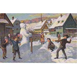 Julemrke 1916 p Postkort