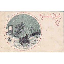 Julemrke 1916 p Postkort