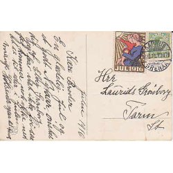 Julemrke 1916 p Postkort