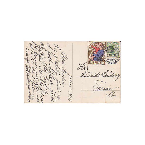 1916 p&aring; Postkort