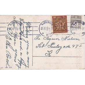 Julemrke 1917 p Postkort