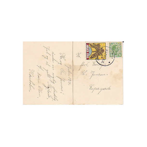 1918 p&aring; Postkort