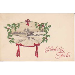 Julemrke 1918 p Postkort