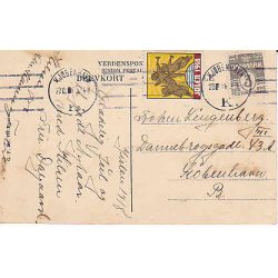 Julemrke 1918 p Postkort