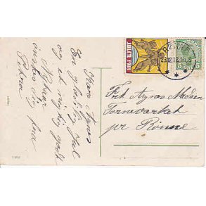 Julemrke 1918 p Postkort