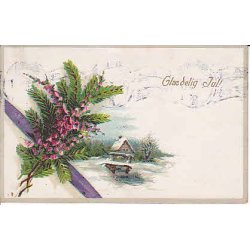 Julemrke 1918 p Postkort