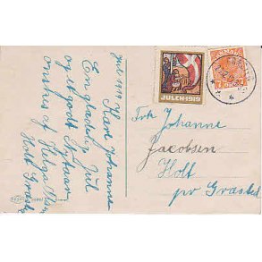 Julemrke 1919 p Postkort
