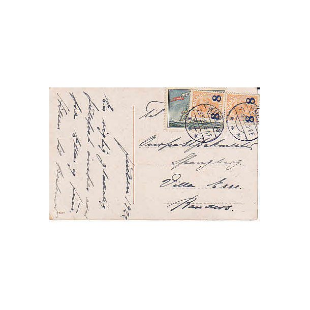 1922 p&aring; Postkort