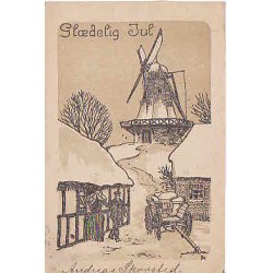 Julemrke 1922 p Postkort