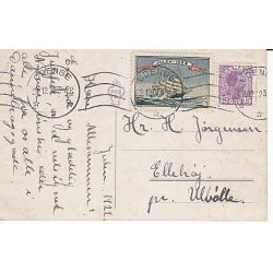 Julemrke 1922 p Postkort