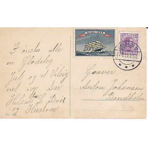 Julemrke 1922 p Postkort