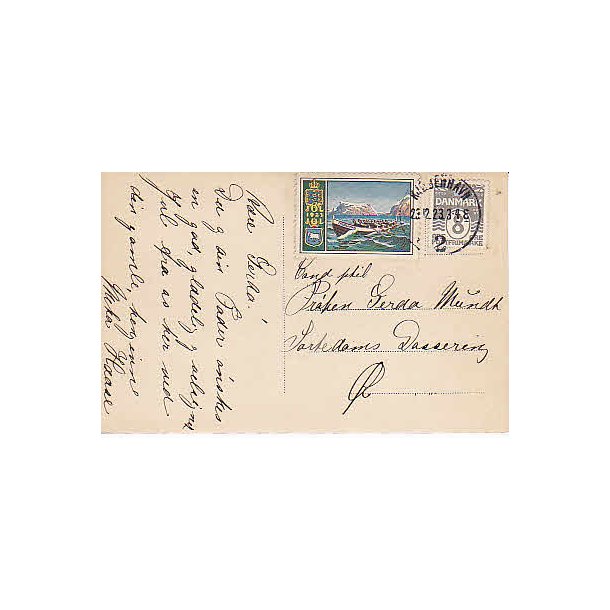 Julemrke 1923 p Postkort