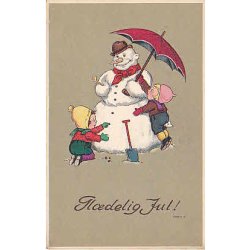 Julemrke 1923 p Postkort