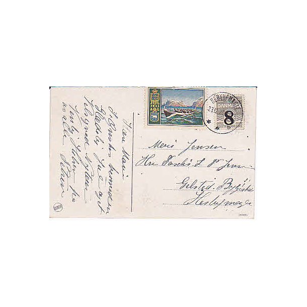 Julemrke 1923 p Postkort