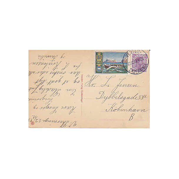 Julemrke 1923 p Postkort